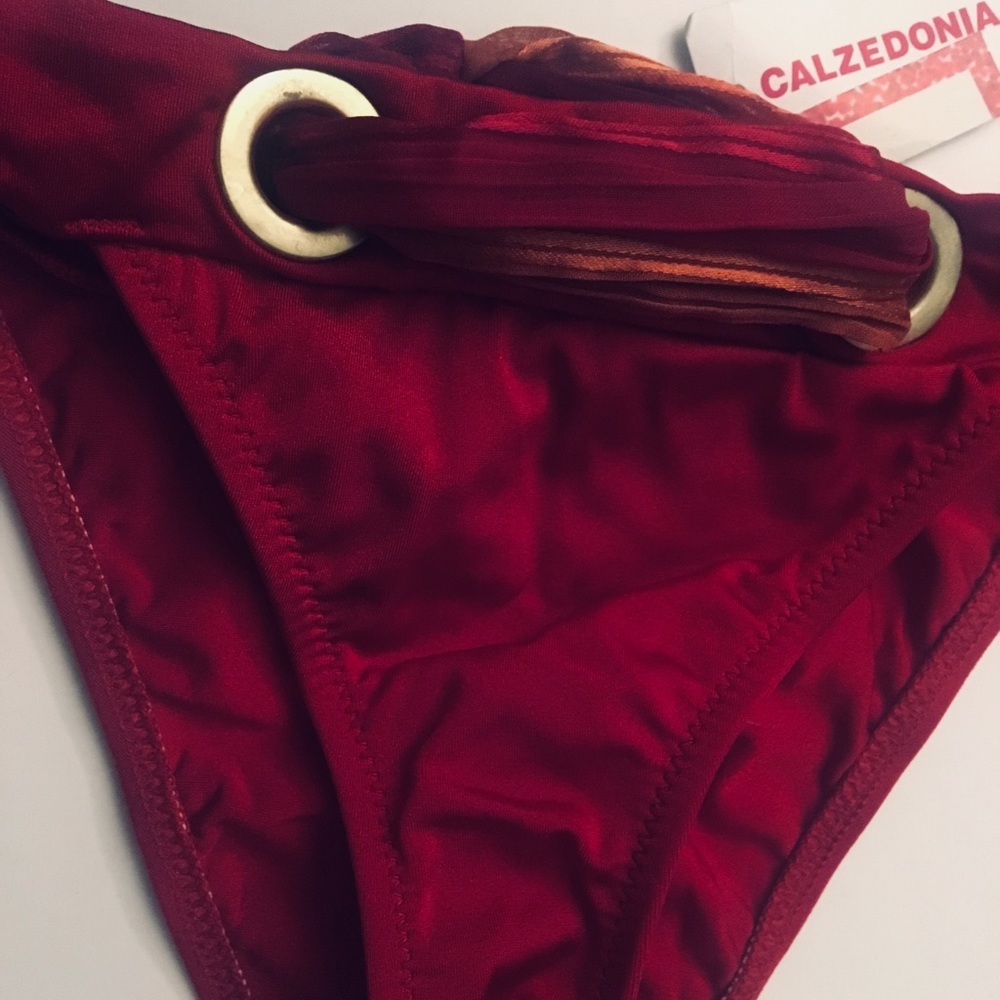 Calzedonia dark red bathing suit.